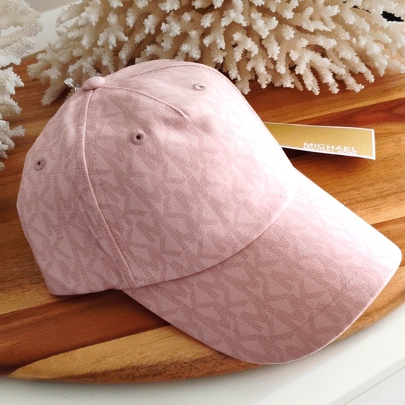 Michael kors 🩷NWT🩷 baseball cap blush pink 🩷 NEVER WORN! A++! - Picture 10 of 12